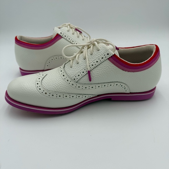 G/FORE G4 Women's Leather Limited Gallivanter Full Lace Up Golf‎ Shoes 11 NWOT - Picture 10 of 11